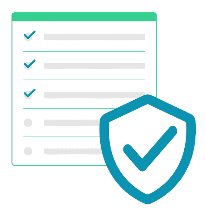 Checklist and Shield Icon