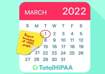 Deadline for Reporting Small HIPAA Breaches Is March 1st