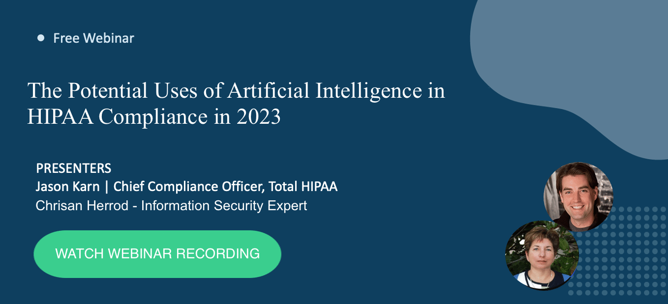 usesforAIinHIPAA2023 uses for ai in hipaa webinar cover image
